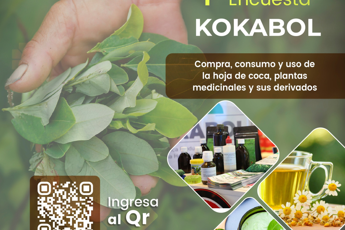 Kokabol invita a llenar encuesta para fortalecer la industrialización de la hoja de coca
